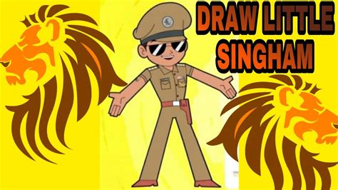 little singham drawing|How to draw Little Singham .